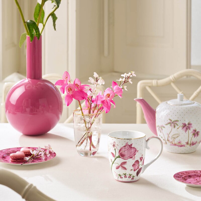 Pip Studio Jolie Tulip krus XL 45 cl rosa