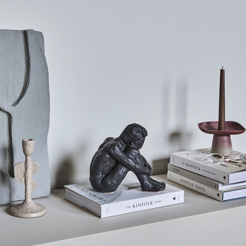 House Doctor Forms skulptur 20 cm svart