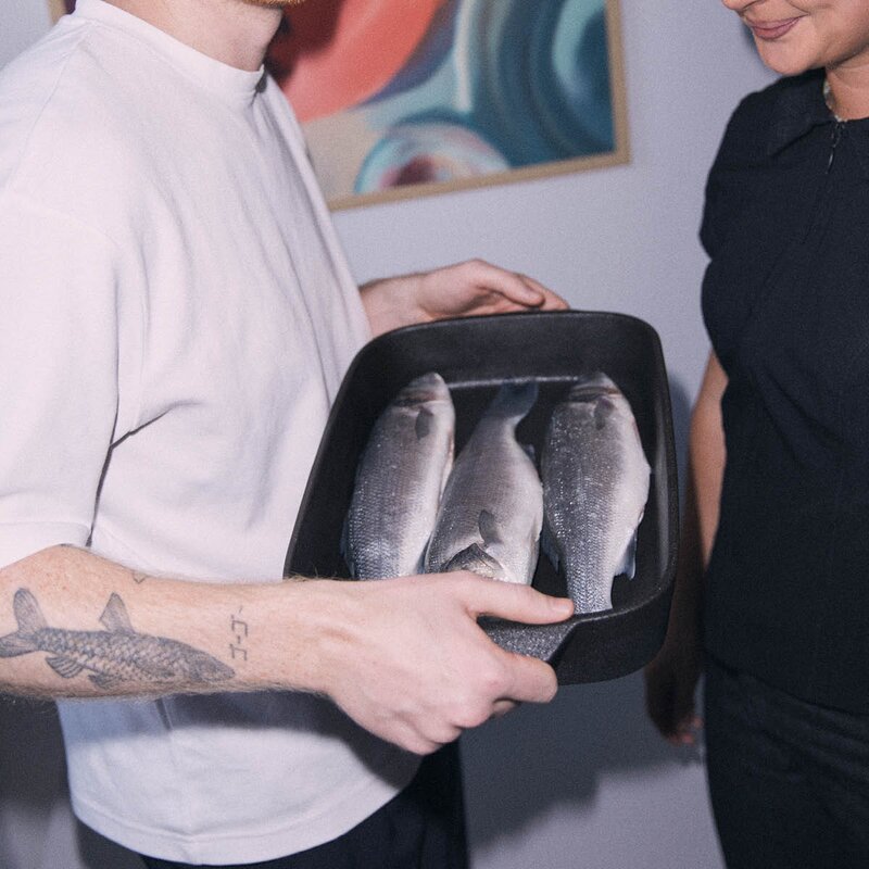 Rosendahl Ovnsfast fat cook with love 40x25,5 cm grå