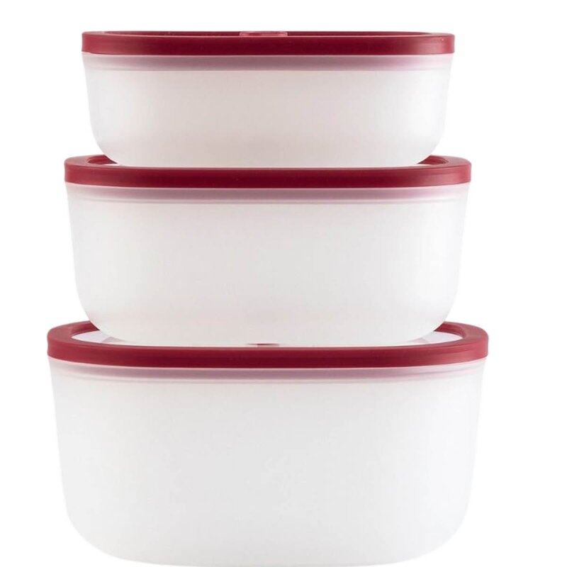 Berkel Icon mini vakuumpumpe 17 cm med tilbehør rød