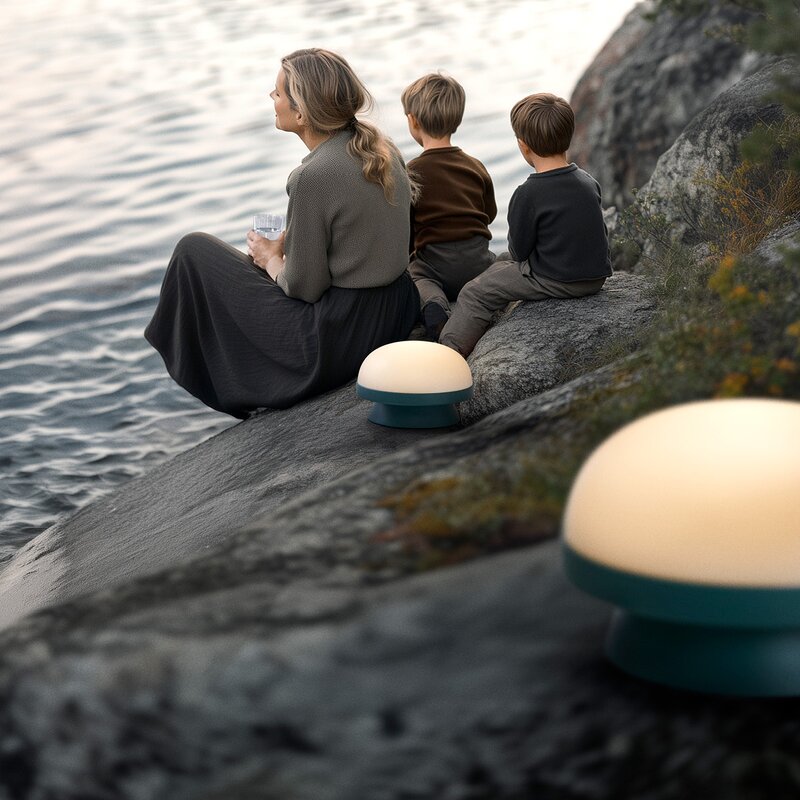 Rosendahl Soft spot solar dots lampe 14 cm forest green