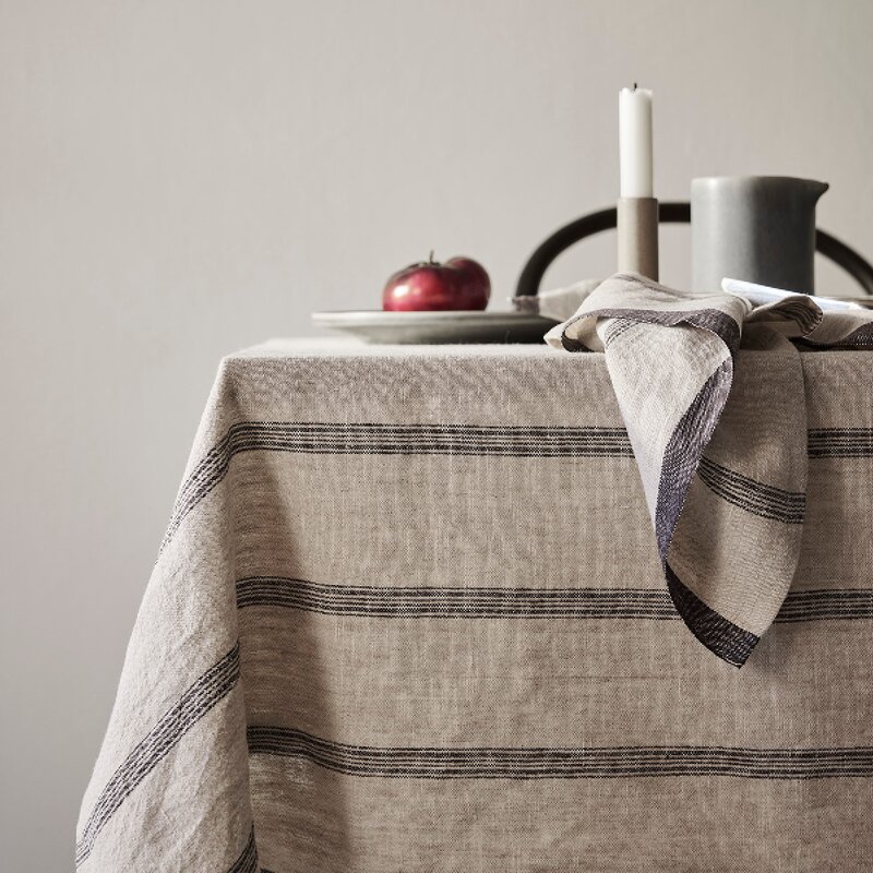Tell Me More Thea duk 145x330 beige/denim stripe