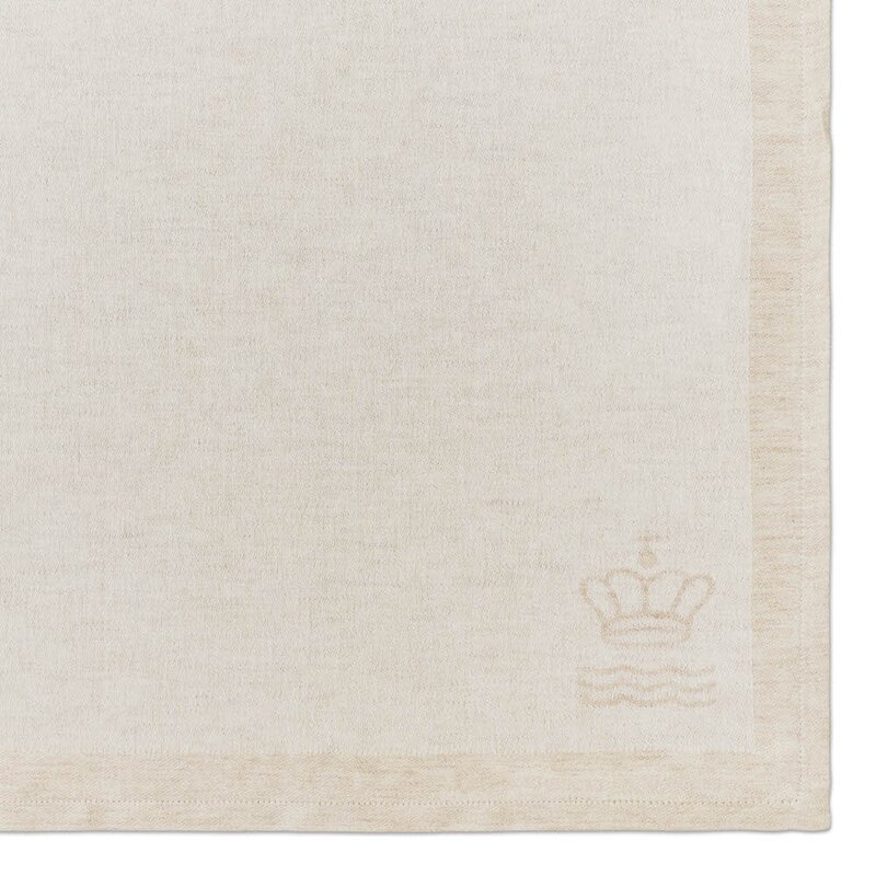 Royal Copenhagen Waves serviett 44x44 cm 2 stk hvit