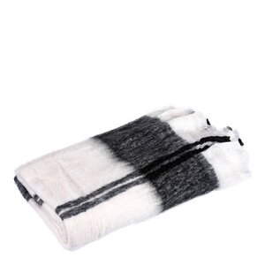 Pictureit Pledd ullmix 200x140 cm svart/hvit