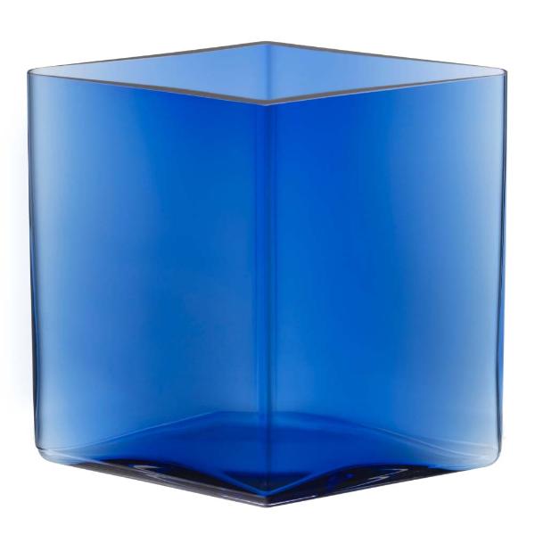 iittala Ruutu vase 20,5x18 cm ultramarinblå