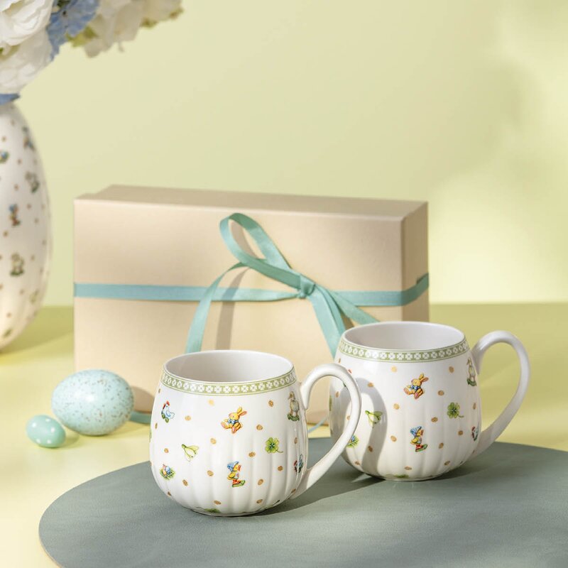 Villeroy & Boch Easter Delight krus 36 cl 2 stk hvit