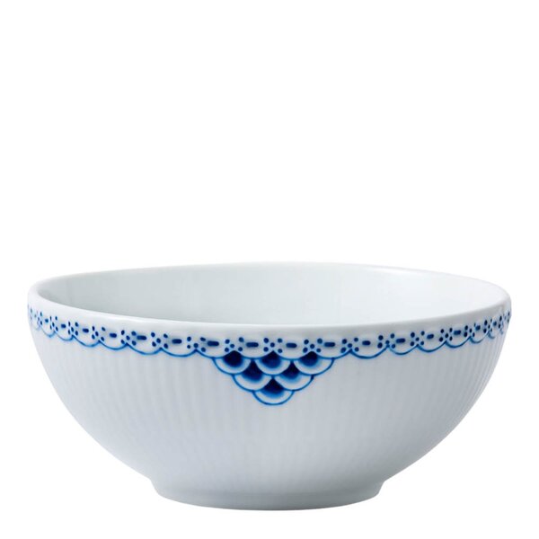 Royal Copenhagen Princess skål 50 cl blå/hvit