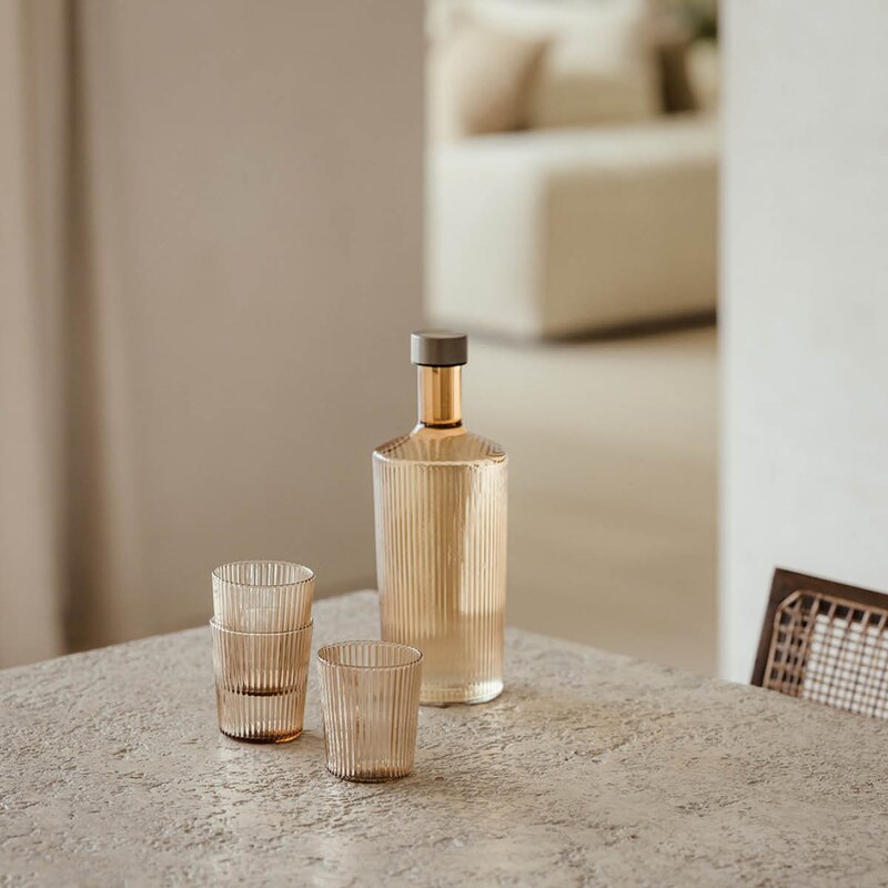 Paveau Ribbed Elegance flaske Bells 1,25L beige