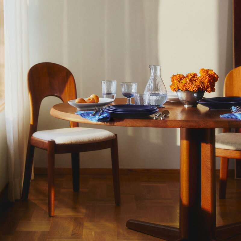 Rörstrand Swedish Grace glass 25 cl 2 stk blå