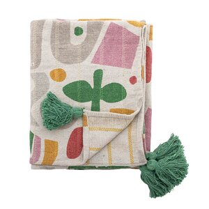 Bloomingville MINI Filur pledd 160x130 cm flerfarget