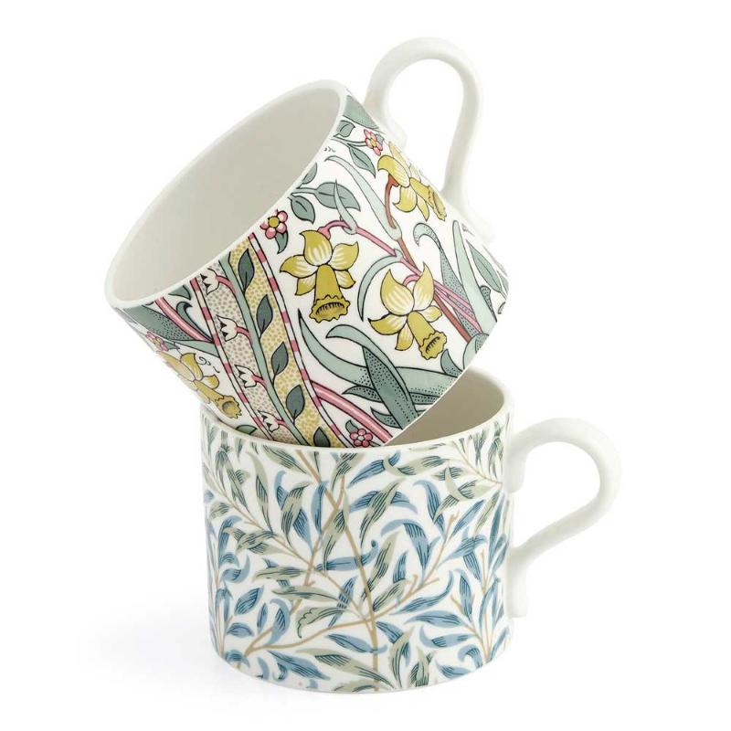 Morris & Co Pure Morris kopp 34 cl 2 stk Daffodil & Willow Bough