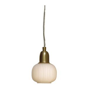 Aneta Lighting Elin vinduspendel 10 cm matt messing/hvit