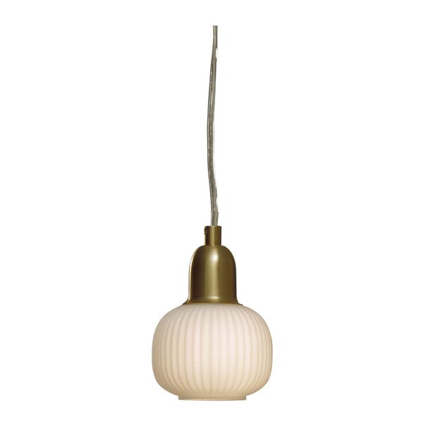Aneta Lighting Elin vinduspendel 10 cm matt messing/hvit