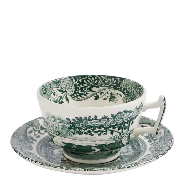 Spode - Heritage Green Italian tekopp med sk&aring;l 20 cl