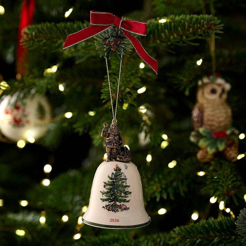 Spode Christmas Tree juletrepynt Santa Annual Bell 2026