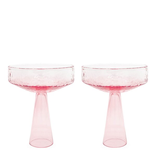 Brût Claude champagneglass 11x13 cm rosa