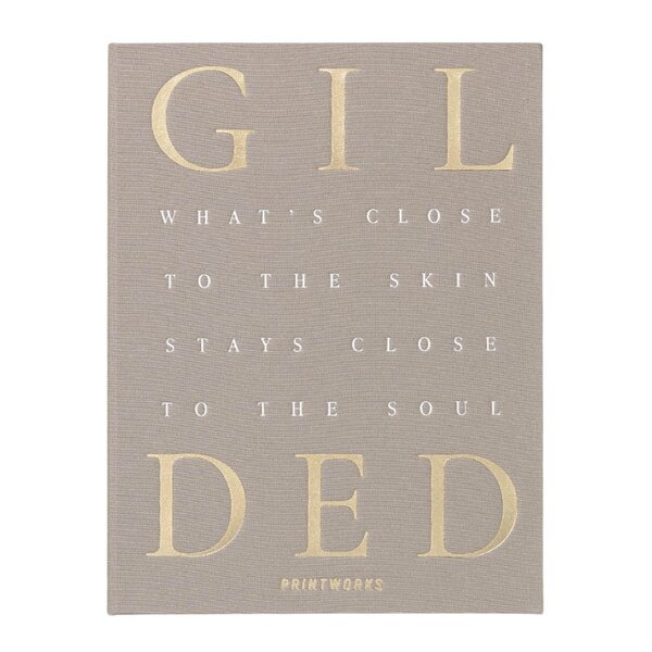 Printworks - Gilded smykkeskrin 26x20 cm beige/gull