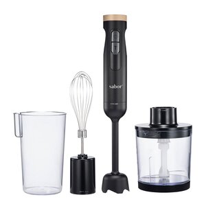 Sabor Ultimate stavmikser 1000W 0,5/0,6L svart/klar