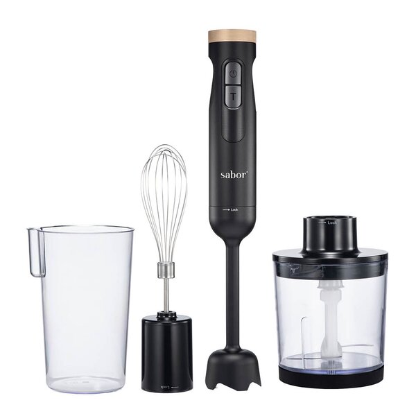 Sabor Ultimate stavmikser 1000W 0,5/0,6L svart/klar