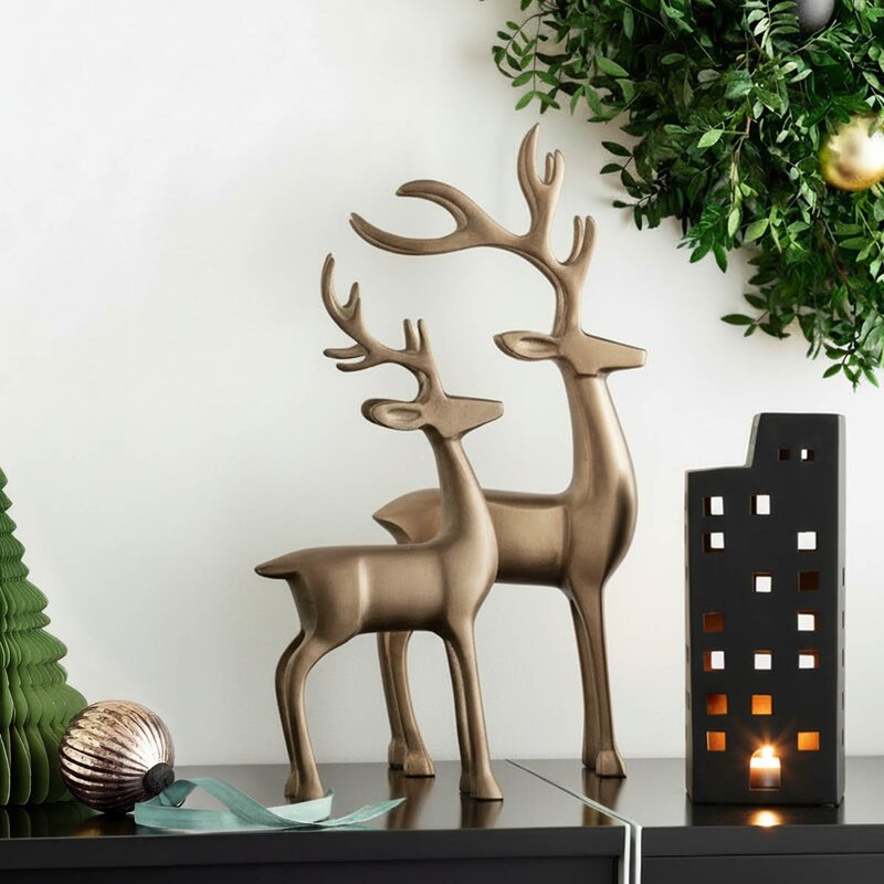 Villeroy & Boch Christmas Chic rådyr 36 cm gull/gyllen