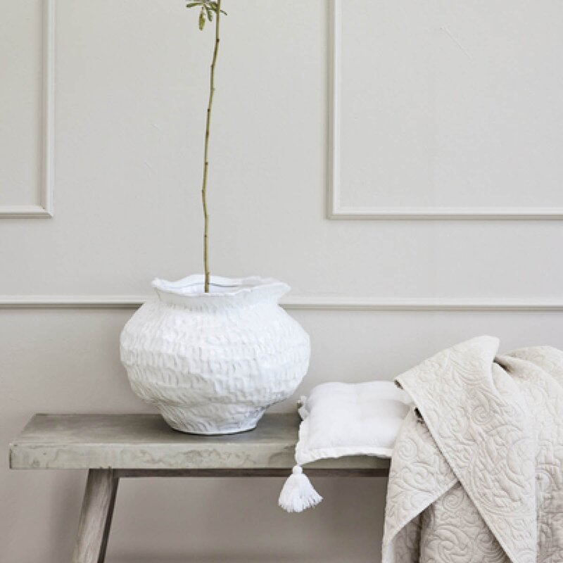 Lene Bjerre Felima pute 45x45 cm hvit