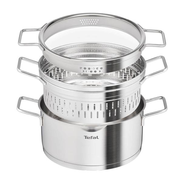 Tefal – Nordica dampkoker med dampinnsats/lokk 5,2L 24 cm