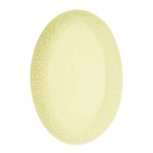 Aida - Life in colour Confetti ovalt fat 36x25,5 cm lemon