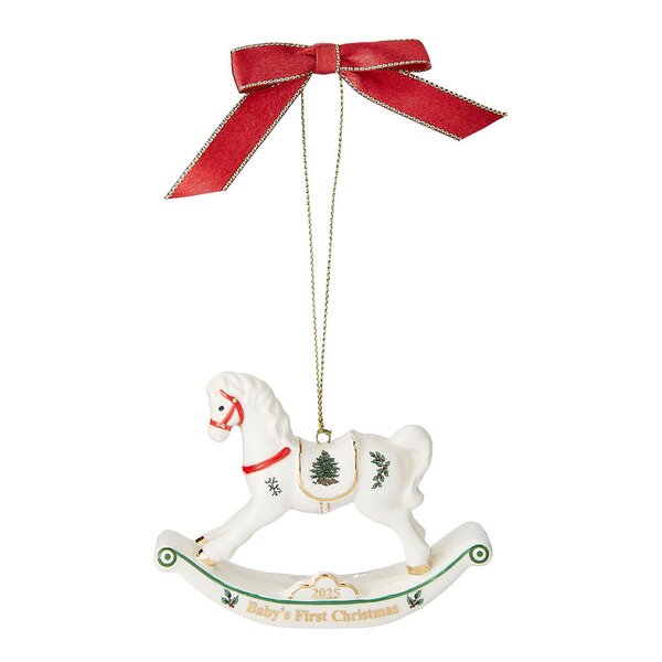 Spode Christmas Tree juletrepynt Babys First Horse