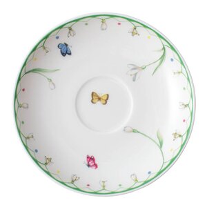 Villeroy & Boch Colourful Spring skål til espressokopp 11 cm hvit/grønn