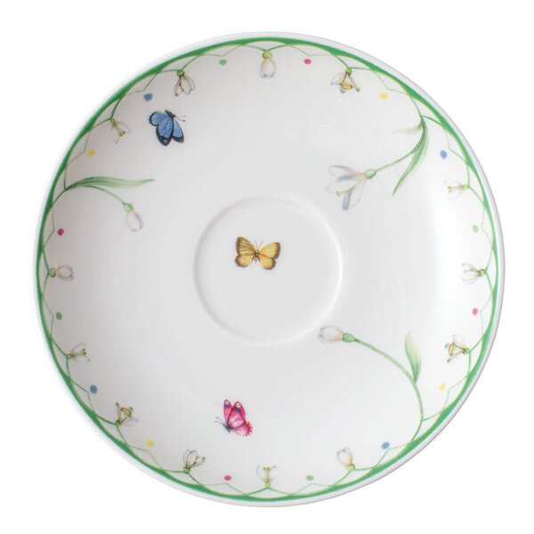 Villeroy & Boch - Colourful Spring skål til espressokopp 11 cm hvit/grønn