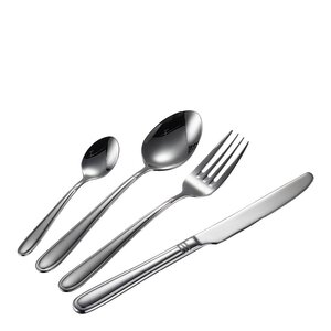 Modern House Lilje bestikksett 48 deler polert stål