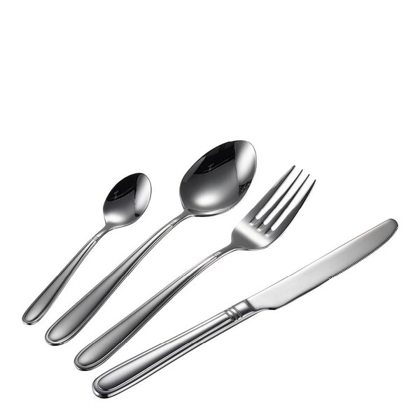 Modern House Lilje bestikksett 48 deler polert stål