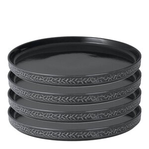 Vargen & Thor Servisen C tallerken 25 cm 4 stk antrasitt