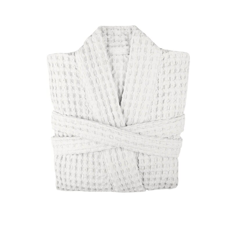 The Organic Company Big Waffle badekåpe M/L hvit