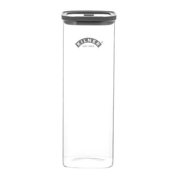 Kilner Fresh XL oppbevaringskrukke 2L glass/grå