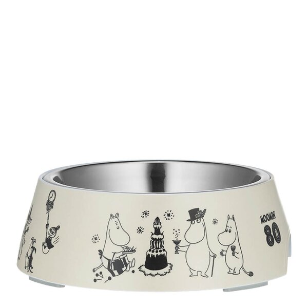 Muurla Mummi Pets matskål 325 ml 80 år lys gul