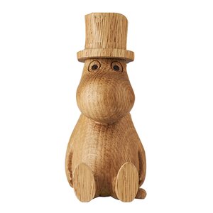 Moomin Mummi trefigur Mummipappa 10 cm eik