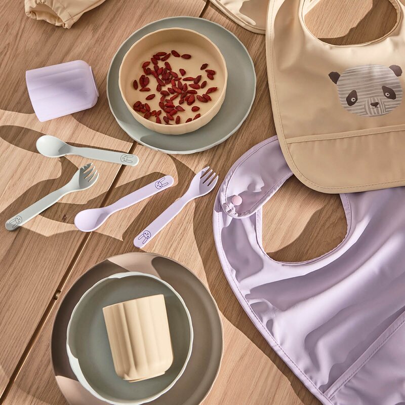 OYOY Pullo servisesett 20x20 cm Pale Mint/Vanilla/Lavender