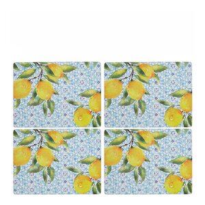 Pimpernel Amalfi bordbrikker 40x30 cm 4 stk lemons