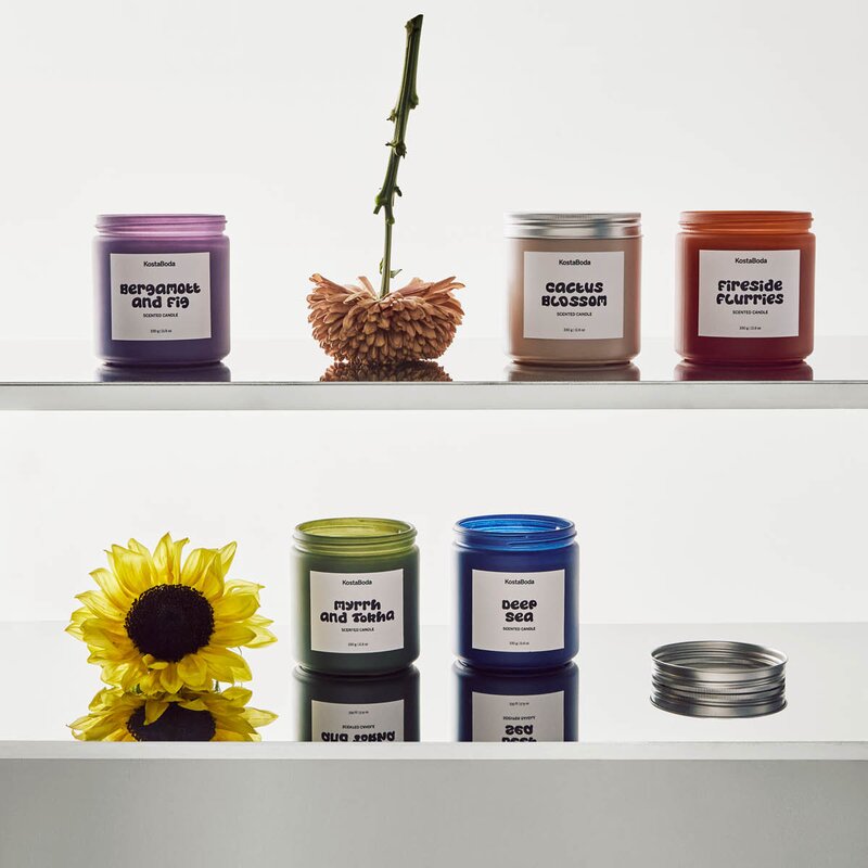 Kosta Boda Mind duftlys 10 cm Bergamott & Fig