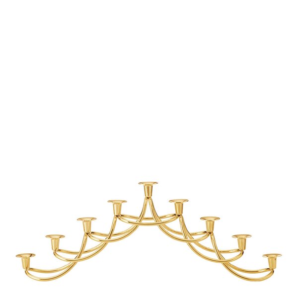 Georg Jensen Harmony lysestake 14x39 cm gull