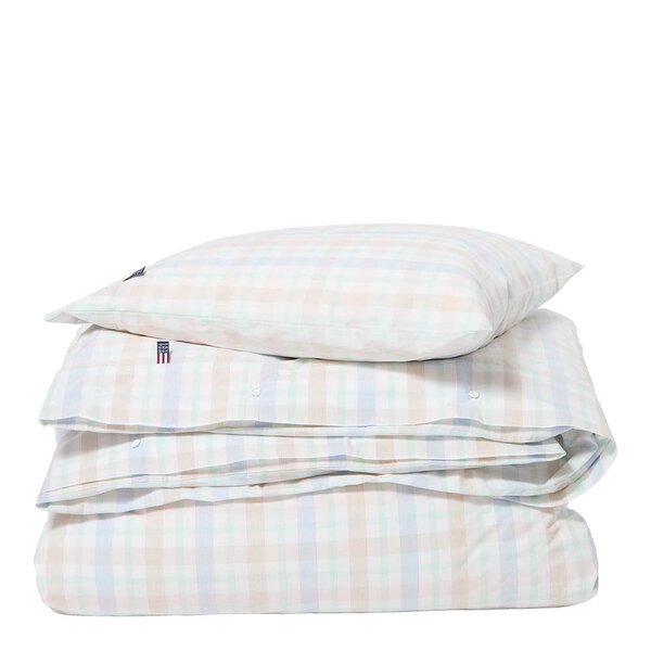 Lexington Sengesett percale 200x220 cm flerfarget rutete
