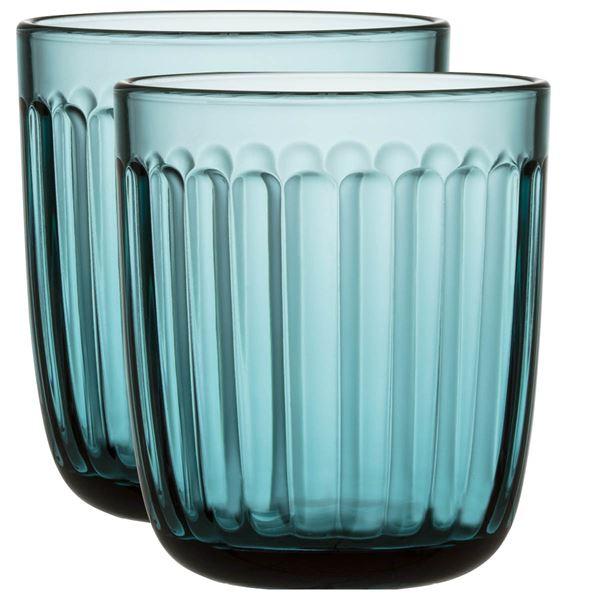 Iittala, Raami glass 26cl sjøblå 2-pk