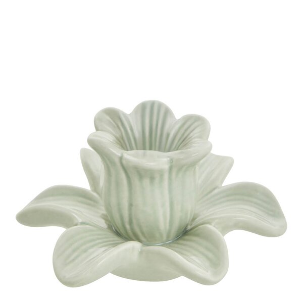 Lene Bjerre - Deanne lysestake blomst 5,6 cm lysegrønn