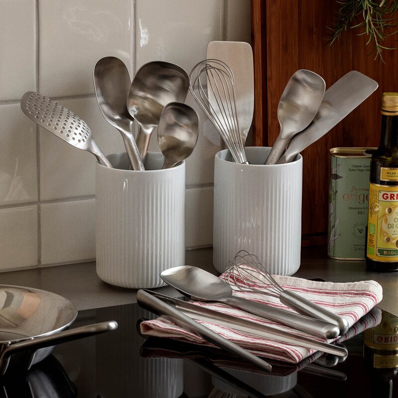 Eva Trio Green Tool serveringsskje metall 23 cm