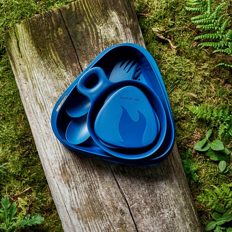 Light My Fire Outdoor MealKit 2.0 måltidssett 7 deler hazyblue