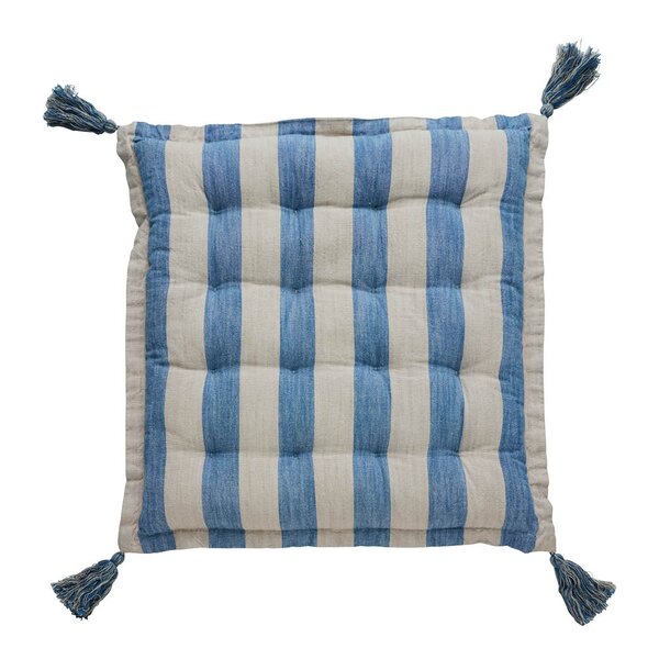 Lene Bjerre Felima sittepute 45x45 cm lin/blå