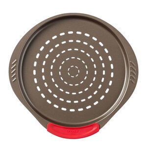Pyrex Asimetria pizzaform perforert 32 cm mørk grå