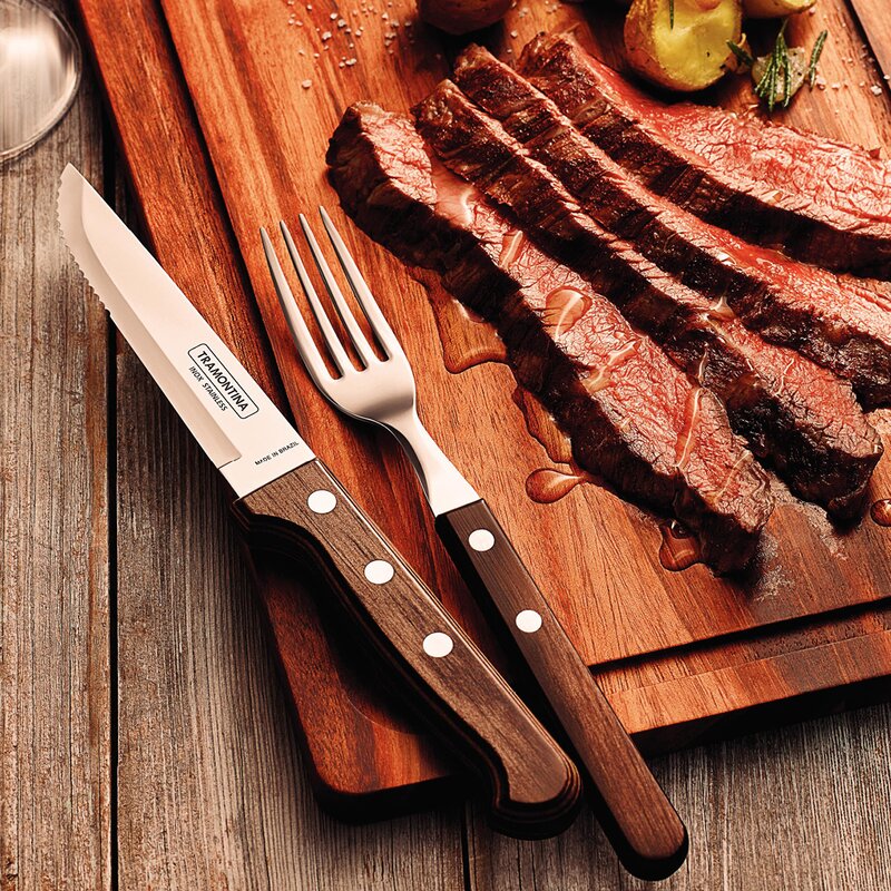 Tramontina Churrasco biffkniv jumbo 23 cm brun