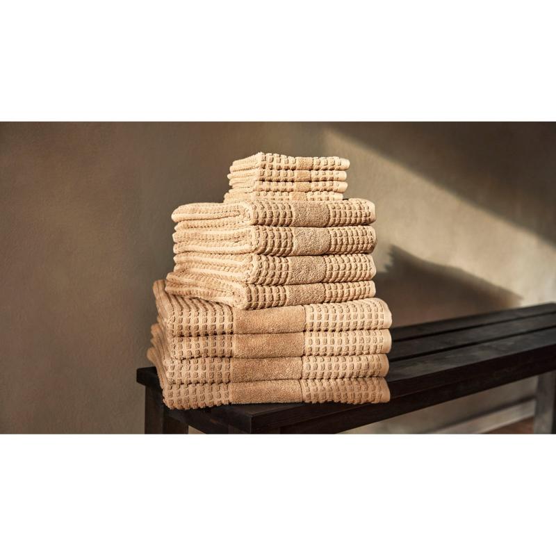 Juna Check vaskeklut 30x30 cm sand